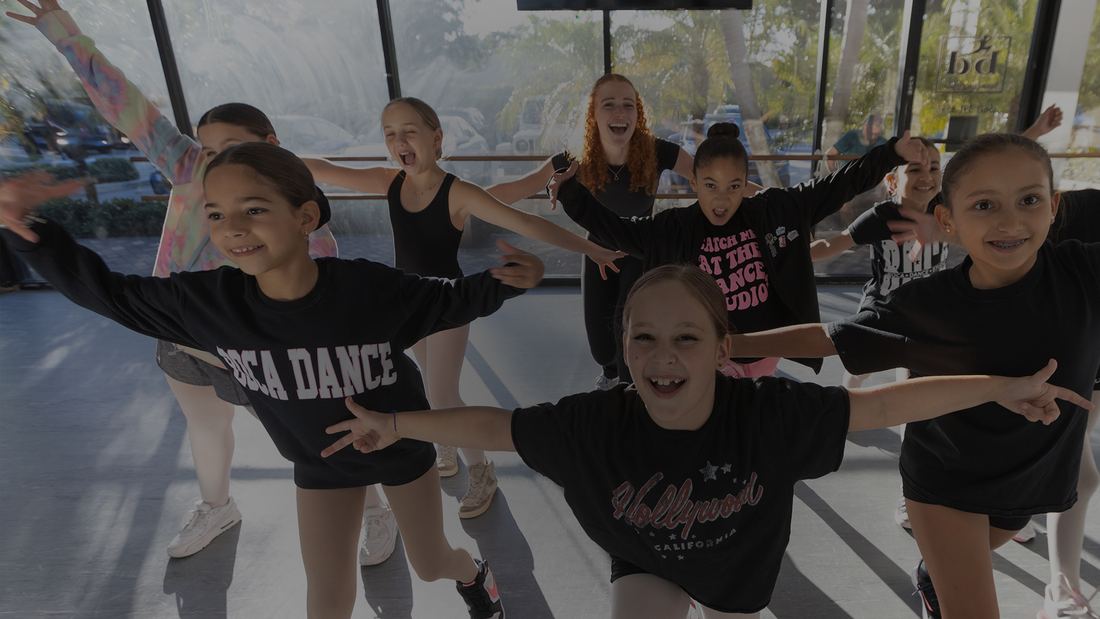 Older dancers in Boca Dance tops in the studio